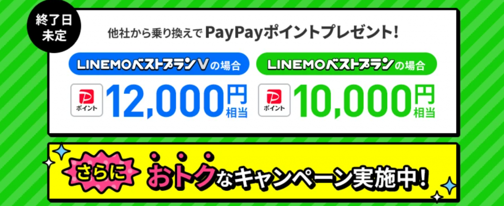 LINEMOのキャンペーン画像
